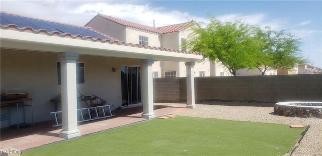 857 Lantham Pl, Las Vegas, NV 89110 - view of yard featuring a patio and a fire pit