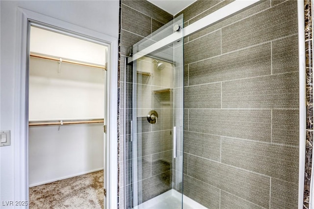 9966 Mystic Moss St, Las Vegas, NV 89183 - full bath featuring a stall shower and a walk in closet