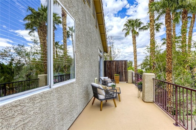 9966 Mystic Moss St, Las Vegas, NV 89183 - view of home's exterior featuring a balcony and stucco siding