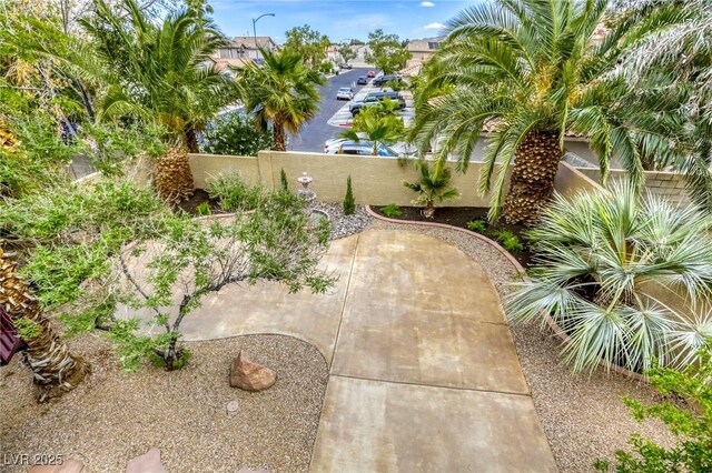9966 Mystic Moss St, Las Vegas, NV 89183 - view of yard with fence