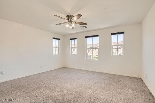 2862 Starling Summit St, Henderson, NV 89044 - empty room with ceiling fan, light colored carpet, and baseboards