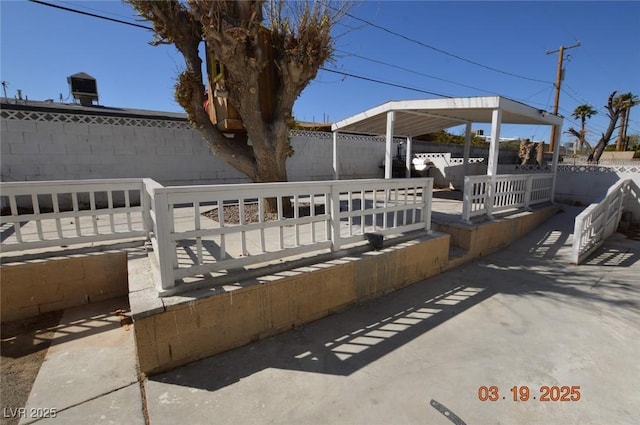 view of patio / terrace featuring a fenced backyard