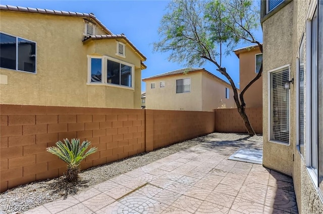 view of patio / terrace with a fenced backyard