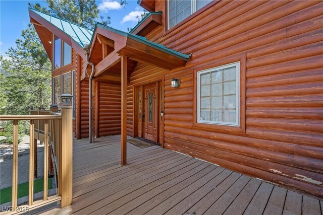 view of deck