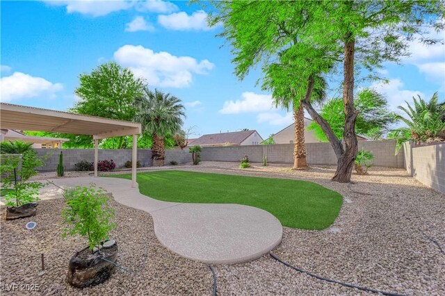 2514 Tropical Sands Ave, North Las Vegas, NV 89031 - view of yard with a patio and a fenced backyard