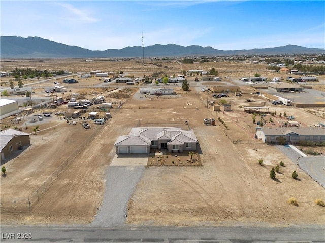 3660 Stirrup, Pahrump, NV 89048 - drone / aerial view with a rural view, a mountain view, and a desert view