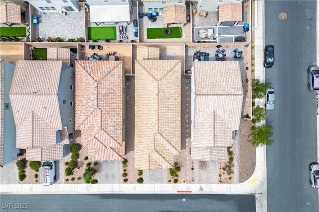 drone / aerial view with a residential view