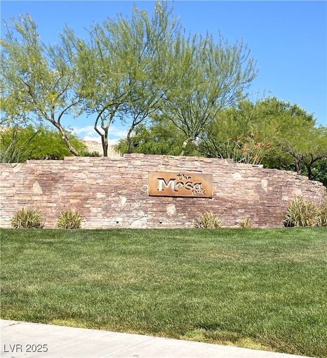 10349 Mystic Pine Rd, Las Vegas, NV 89135 - community sign with a yard