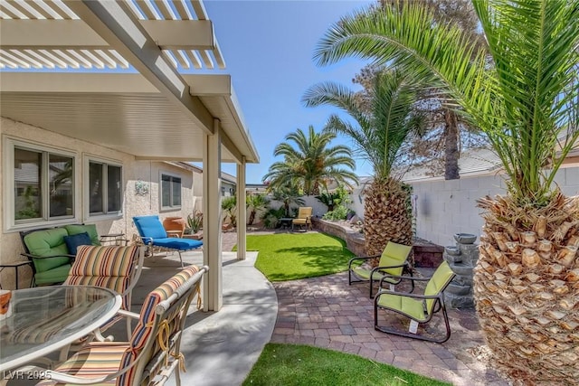 5205 Molveno Ct, Las Vegas, NV 89130 - fenced backyard with a patio