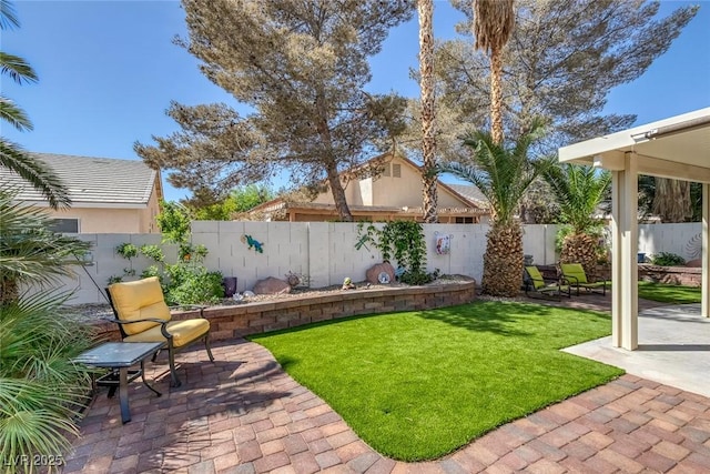 5205 Molveno Ct, Las Vegas, NV 89130 - fenced backyard with a patio