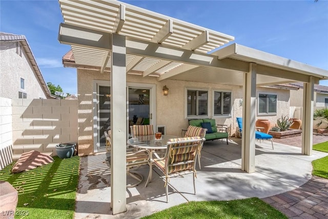5205 Molveno Ct, Las Vegas, NV 89130 - view of patio / terrace with a pergola