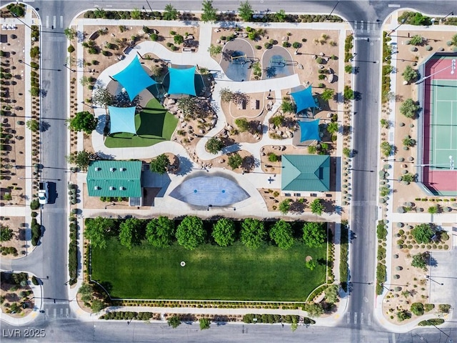 birds eye view of property