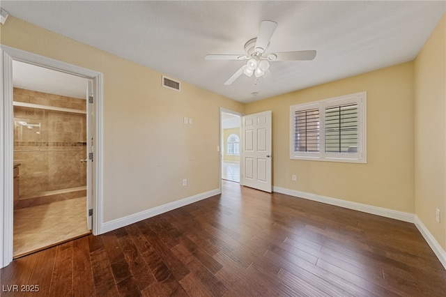 7950 W Flamingo Rd Unit 2066, Las Vegas, NV 89147 - empty room featuring wood finished floors, ceiling fan, and baseboards