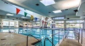 3104 Archwood Way, Las Vegas, NV 89134 - indoor community pool with a skylight