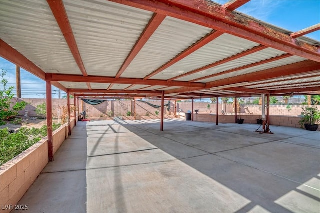 view of patio / terrace with fence