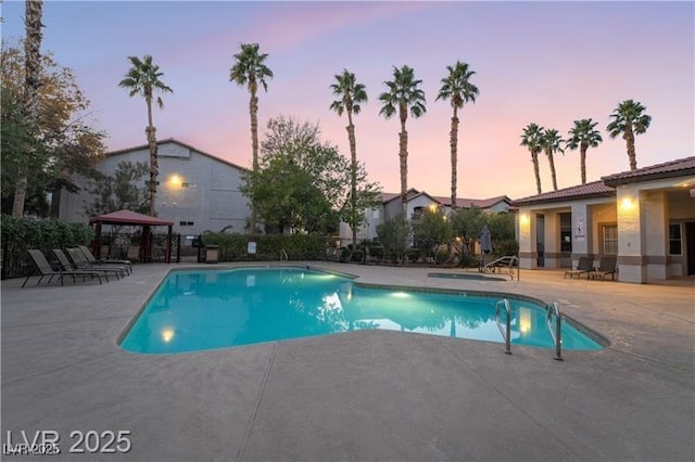 2615 W Gary Ave Unit 2013, Las Vegas, NV 89123 - community pool with a gazebo, a patio, and a community hot tub