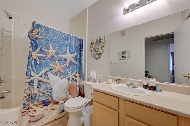 2615 W Gary Ave Unit 2013, Las Vegas, NV 89123 - bathroom with vanity, toilet, and shower / bath combo