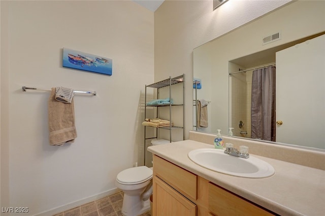2615 W Gary Ave Unit 2013, Las Vegas, NV 89123 - full bathroom with vanity, toilet, a shower with curtain, and baseboards