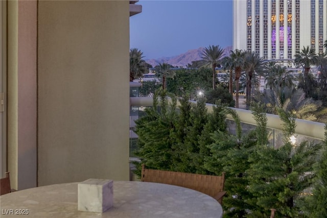 2857 Paradise Rd Unit 305, Las Vegas, NV 89109 - balcony featuring a mountain view