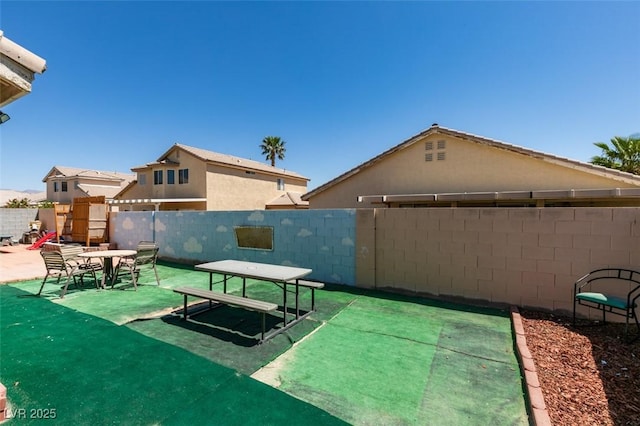 exterior space featuring fence