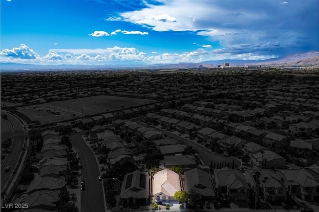 10657 Sapphire Vista Ave, Las Vegas, NV 89144 - aerial view featuring a mountain view