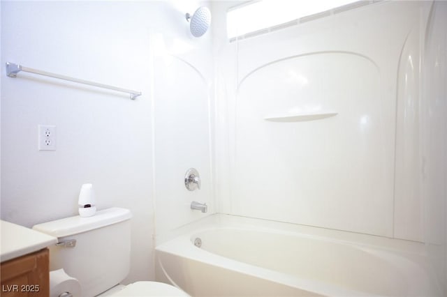 3652 Remington Grove Ave, North Las Vegas, NV 89081 - bathroom featuring toilet, shower / washtub combination, and vanity