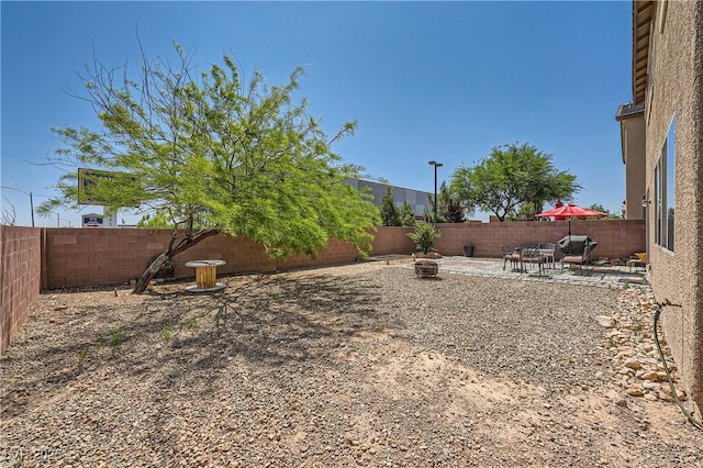 4902 Guysborough St, Las Vegas, NV 89148 - fenced backyard featuring a patio