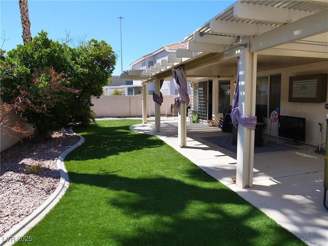 6508 Alpine Forest Ct, Las Vegas, NV 89149 - view of yard featuring a patio and a pergola