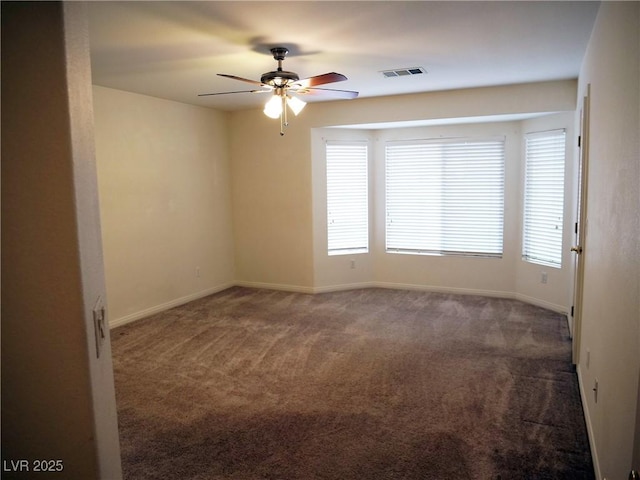 6508 Alpine Forest Ct, Las Vegas, NV 89149 - carpeted empty room featuring a ceiling fan and baseboards