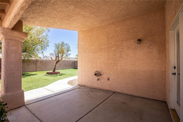 view of patio / terrace with a fenced backyard