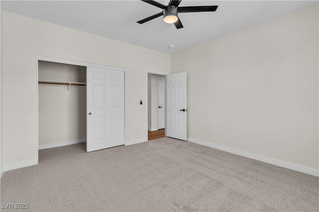 10613 Turquoise Valley Dr, Las Vegas, NV 89144 - unfurnished bedroom with carpet flooring, a closet, baseboards, and a ceiling fan