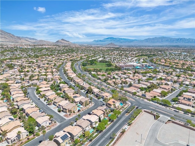 10613 Turquoise Valley Dr, Las Vegas, NV 89144 - drone / aerial view with a residential view and a mountain view