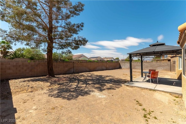 5005 Chambliss Dr, Las Vegas, NV 89130 - fenced backyard featuring a gazebo and a patio area
