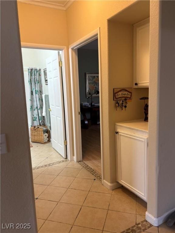 1851 Hillpointe Rd Unit 2621, Henderson, NV 89074 - hall with crown molding and light tile patterned flooring