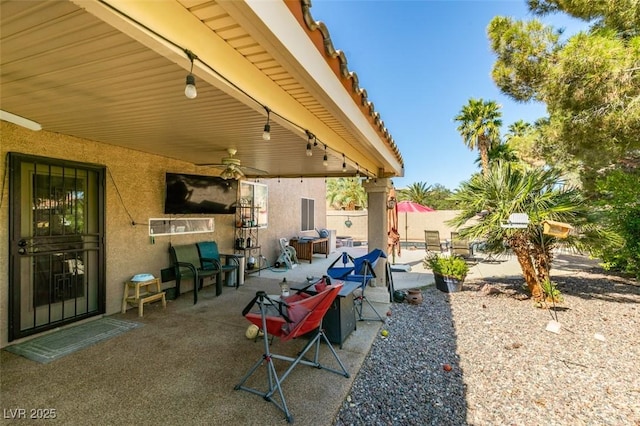 1048 Painted Daisy Ave, Henderson, NV 89074 - view of patio with a ceiling fan