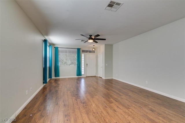 1048 Painted Daisy Ave, Henderson, NV 89074 - unfurnished room with ceiling fan and hardwood / wood-style floors