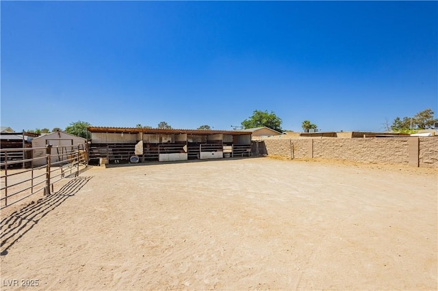 997 N Christy Ln, Las Vegas, NV 89110 - view of yard featuring an exterior structure and an outdoor structure
