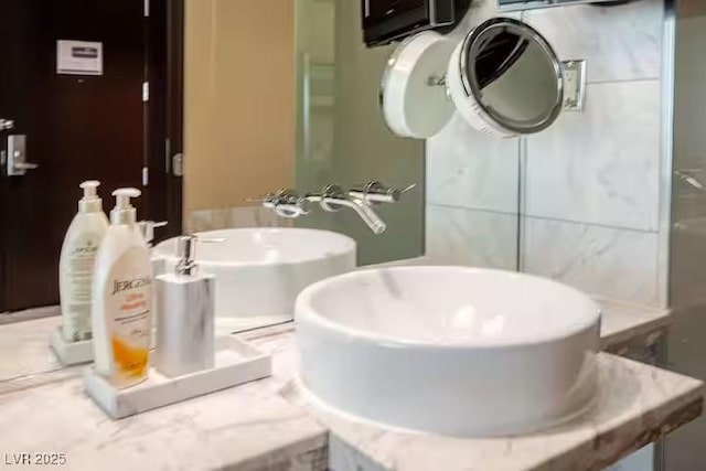 full bathroom with a washtub