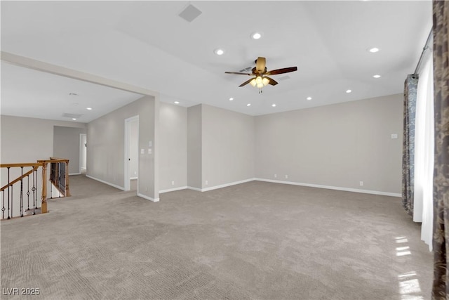 2595 Aviv Ct, Las Vegas, NV 89121 - unfurnished room with carpet floors, recessed lighting, and ceiling fan