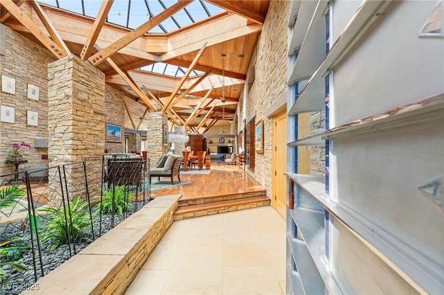 view of patio with a porch