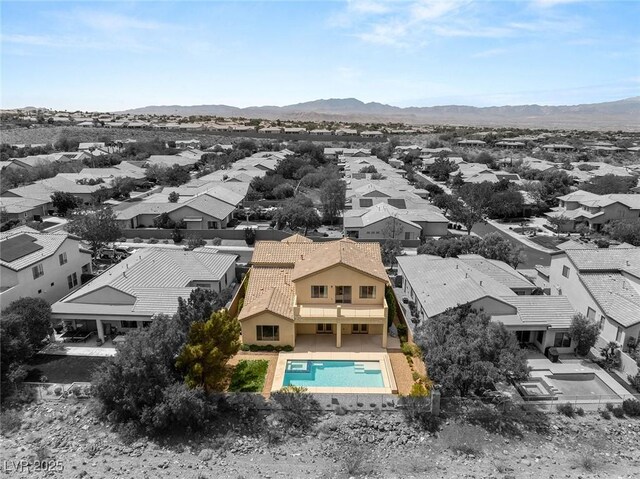 17 Morninglow Pass, Henderson, NV 89052 - aerial view featuring a residential view and a mountain view