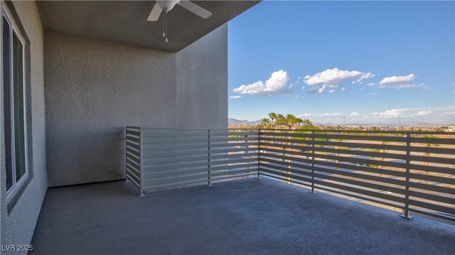 1187 Blossom Point St Unit 36, Las Vegas, NV 89135 - balcony with ceiling fan