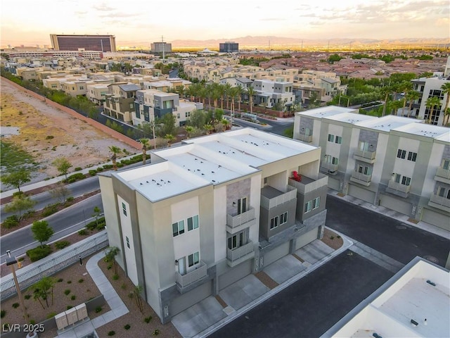 1181 Blossom Point St, Las Vegas, NV 89135 - aerial view at dusk featuring a residential view
