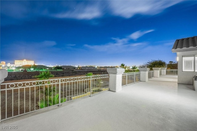 view of patio / terrace featuring a balcony