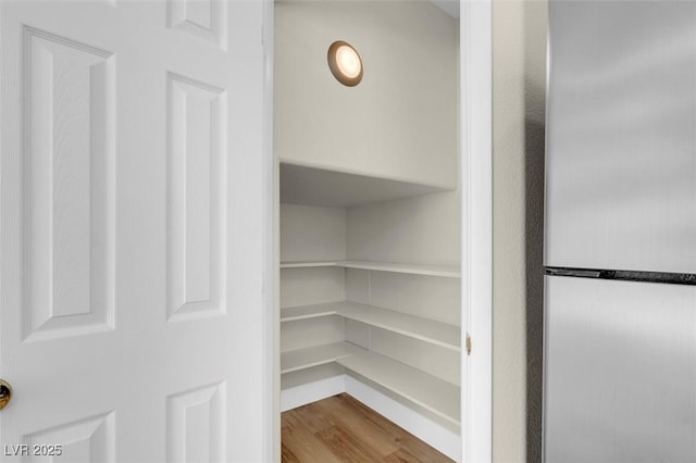 view of storage area