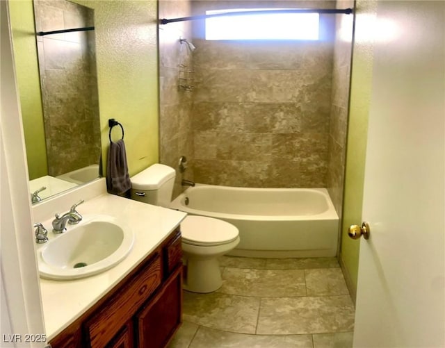 6429 Rosemount Ave, Las Vegas, NV 89156 - full bathroom with vanity, toilet, and shower / tub combination