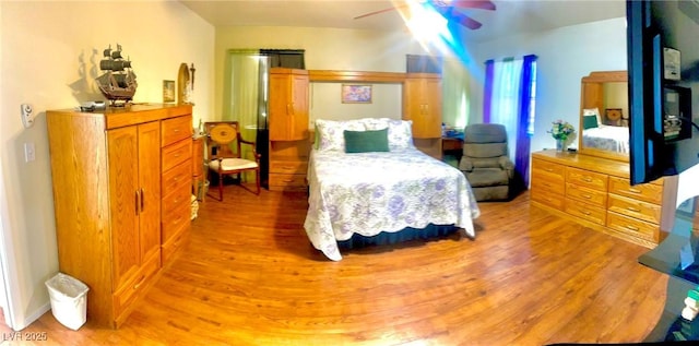 6429 Rosemount Ave, Las Vegas, NV 89156 - bedroom with light wood-type flooring