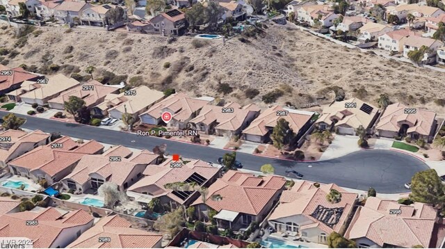 2986 Matese Dr, Henderson, NV 89052 - birds eye view of property featuring a residential view