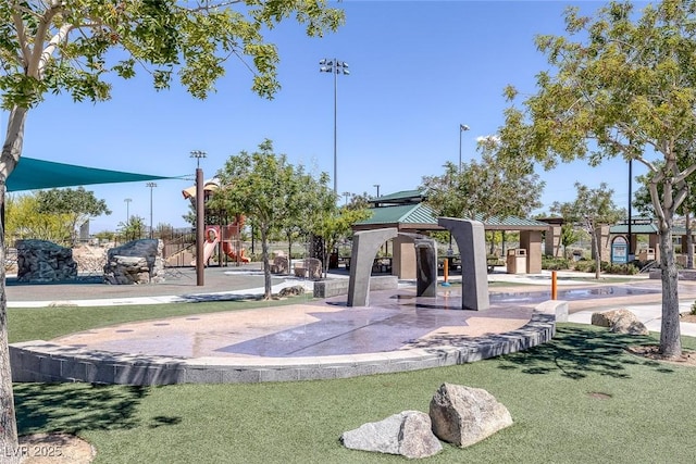 view of home's community with a playground