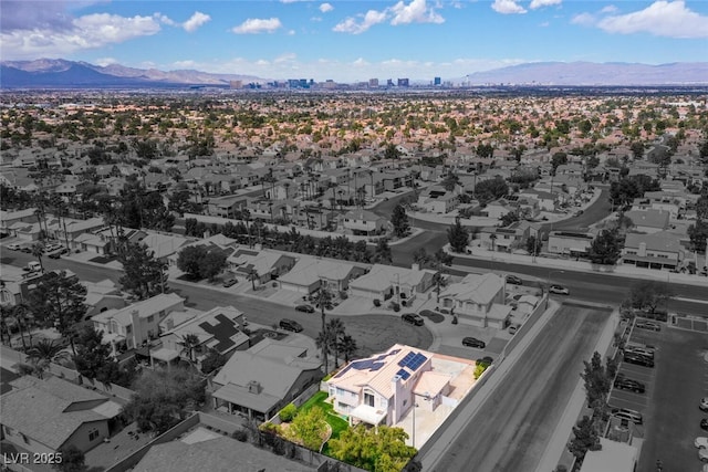 3295 Cooper Creek Dr, Henderson, NV 89074 - drone / aerial view with a residential view and a mountain view